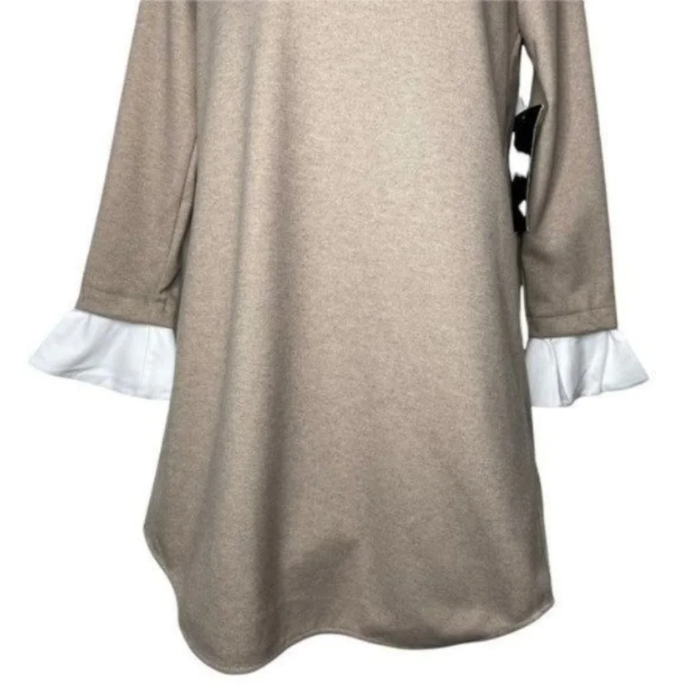 Tuckernuck | NEW Sandwhisp Dakotah Collared Layered Look Preppy Dress Size XS - Picture 7 of 12
